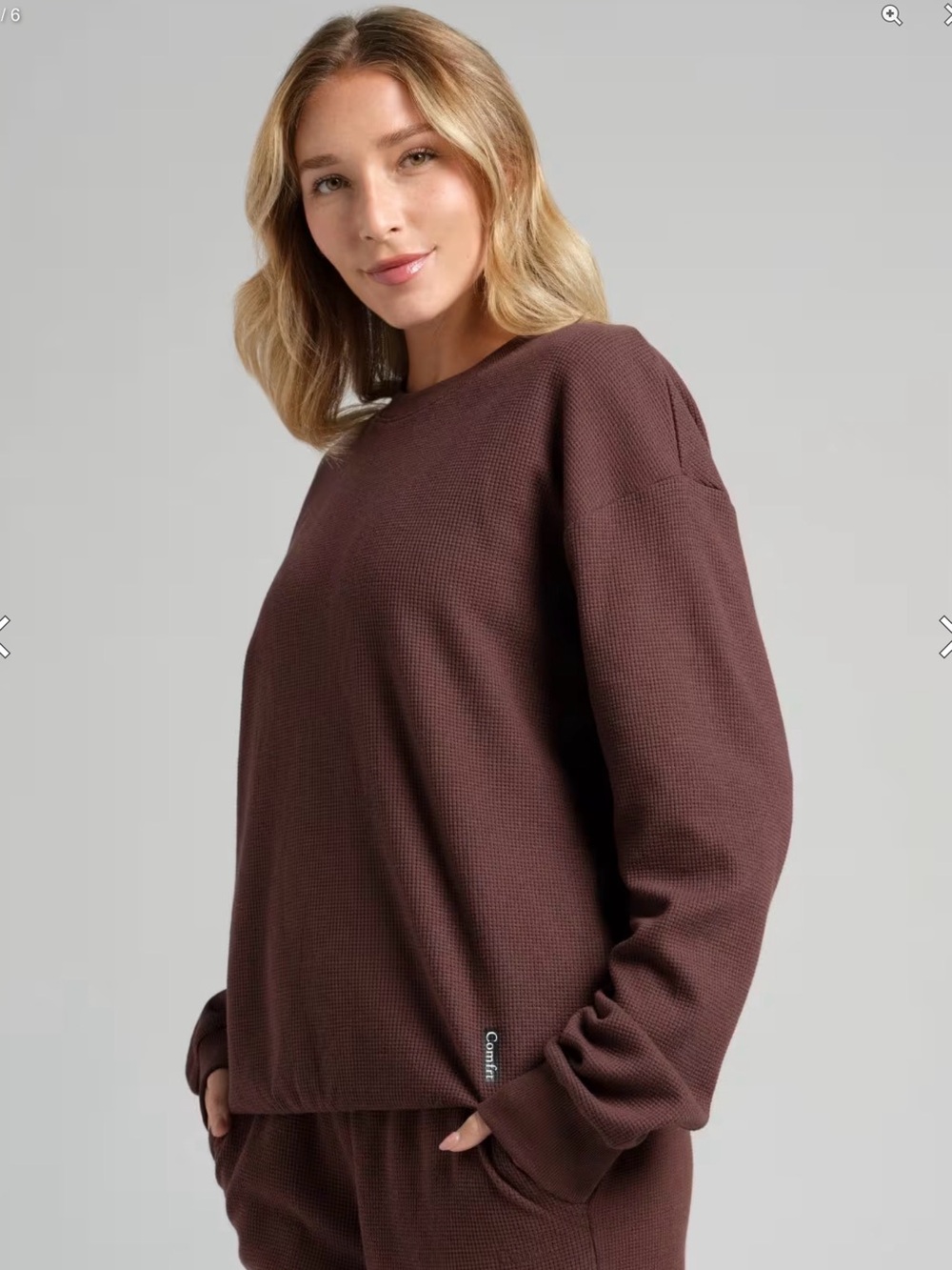 NEW Comfrt Waffle Lounge Long Sleeve Top - Unisex